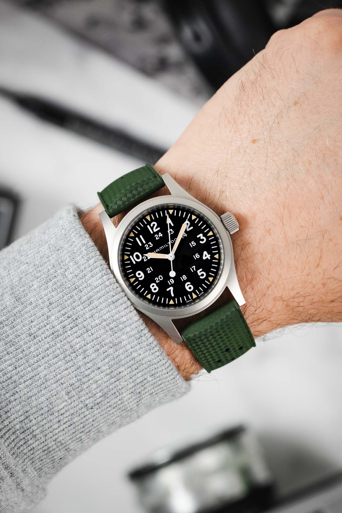 TROPIC® Dive Watch Strap in GREEN - Image 2