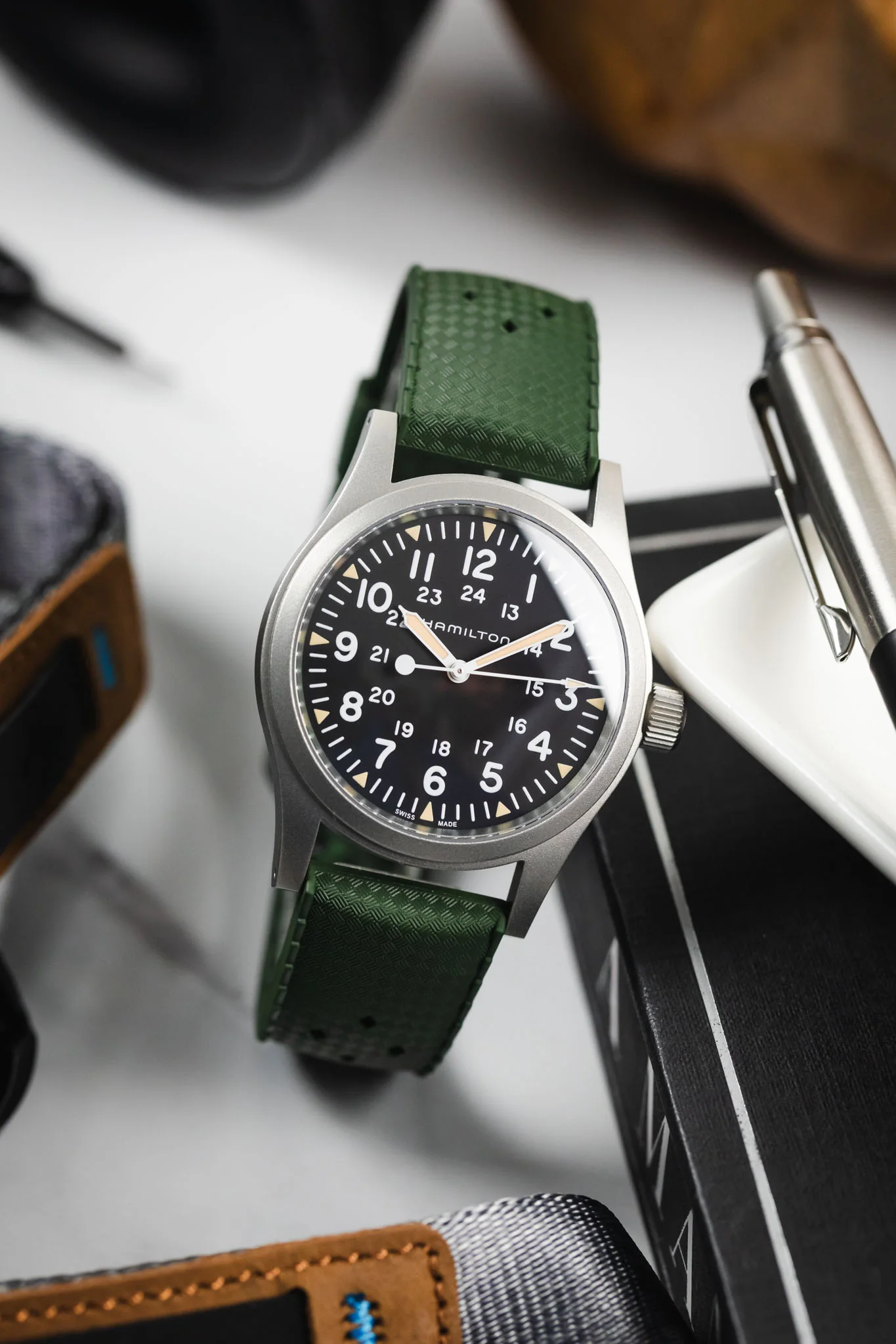 TROPIC® Dive Watch Strap in GREEN - Image 4