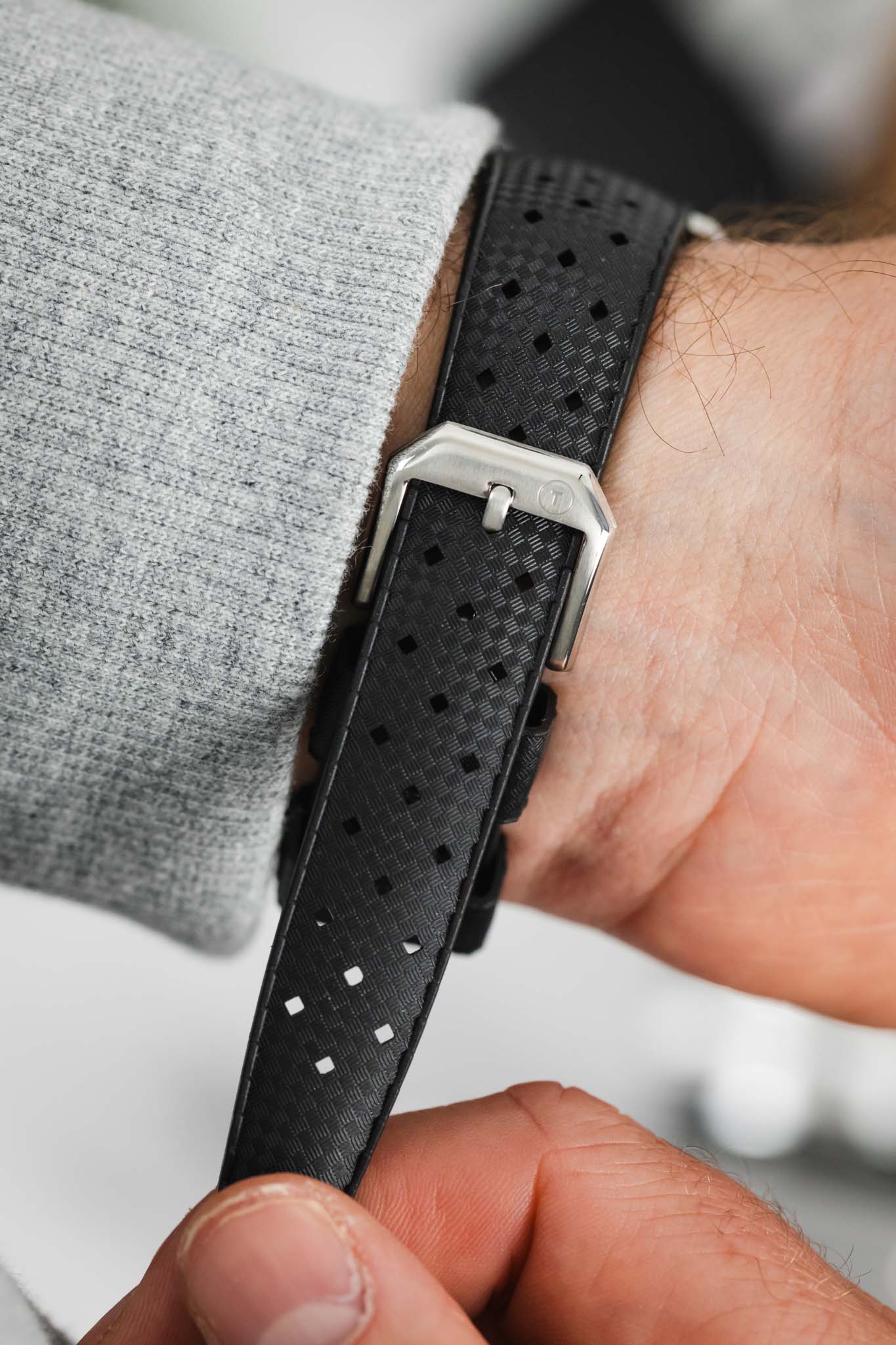 TROPIC® Dive Watch Strap in BLACK - Image 6