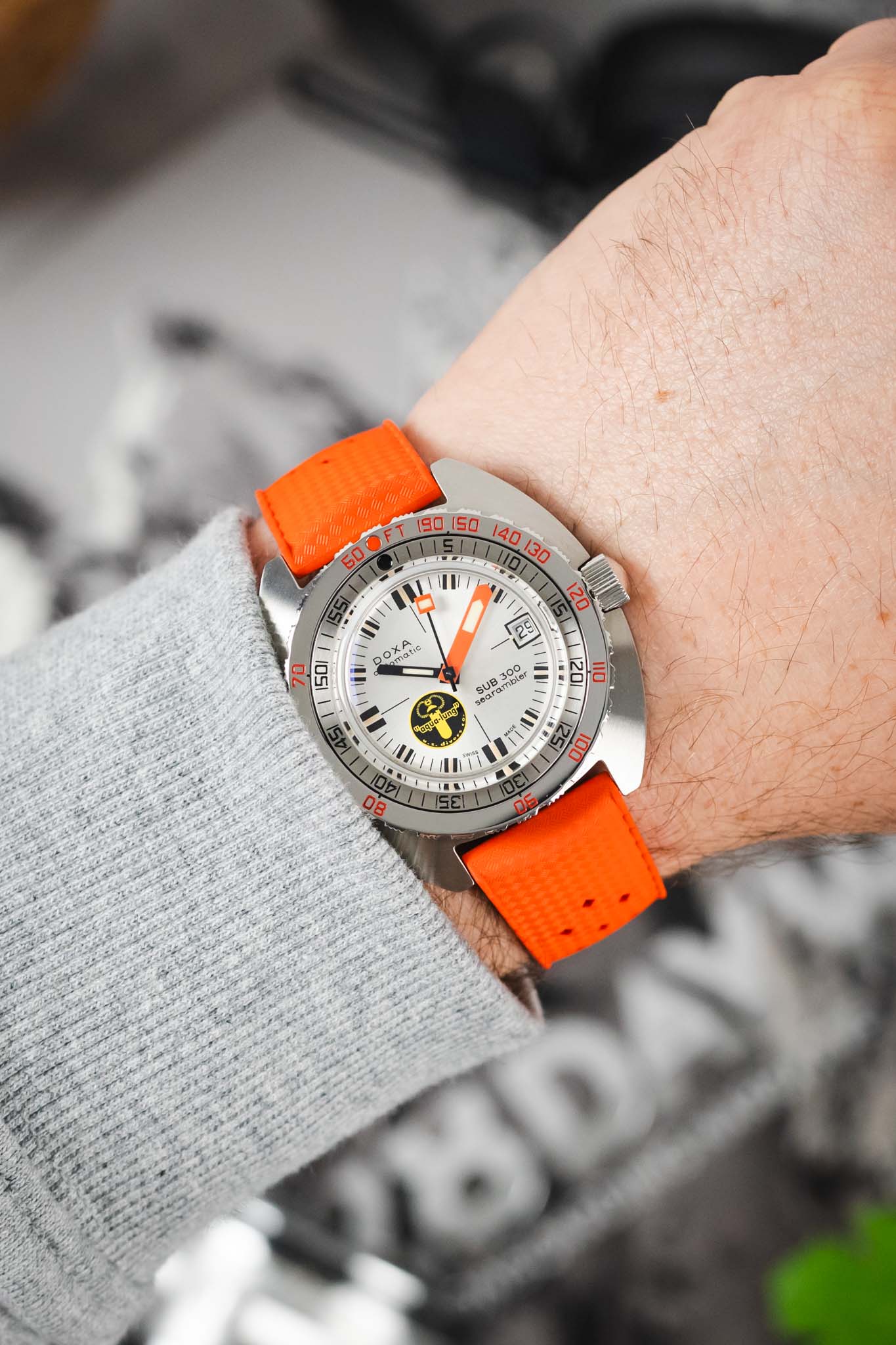 TROPIC® Dive Watch Strap in ORANGE - Image 2