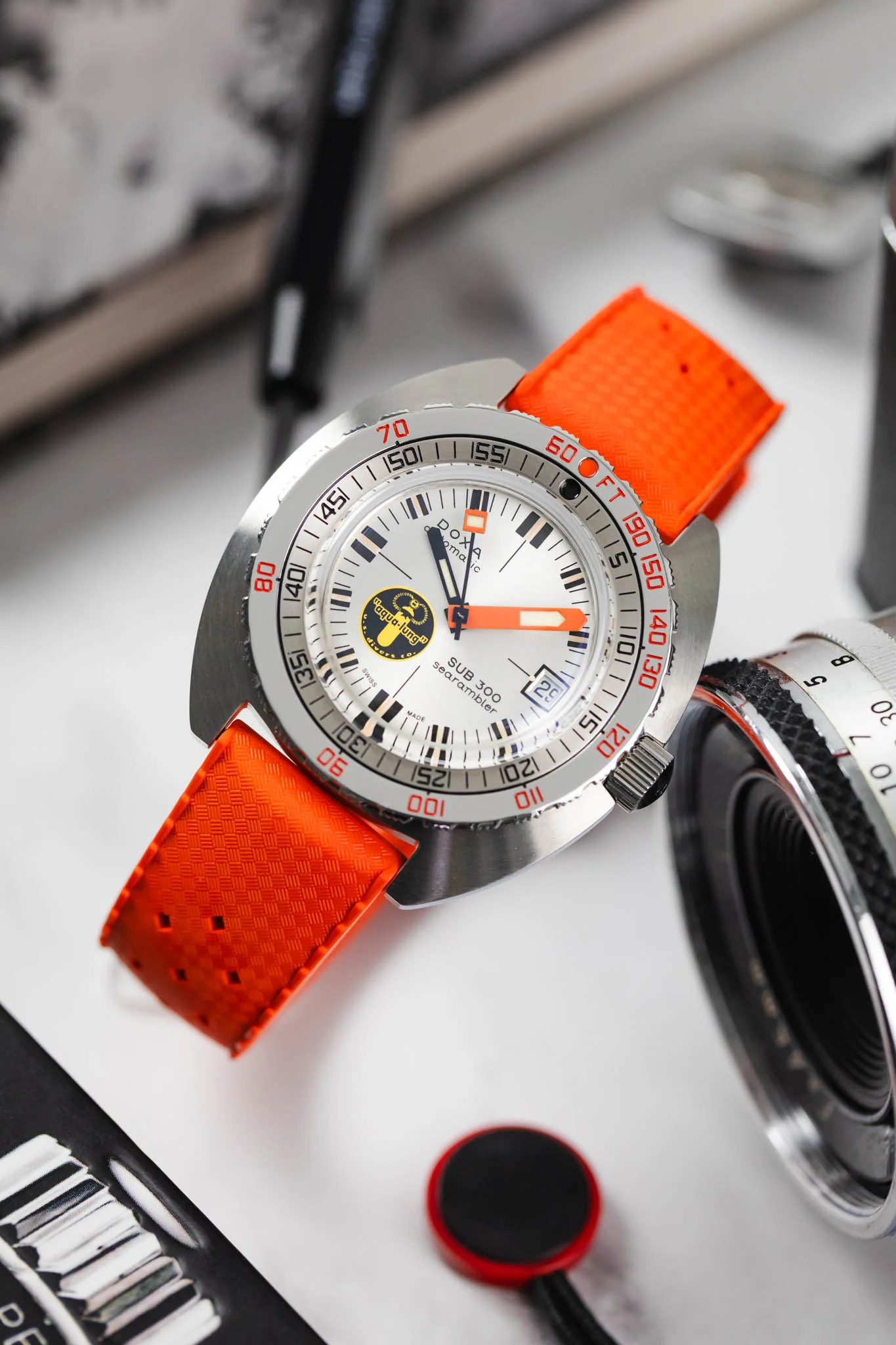 TROPIC® Dive Watch Strap in ORANGE - Image 4