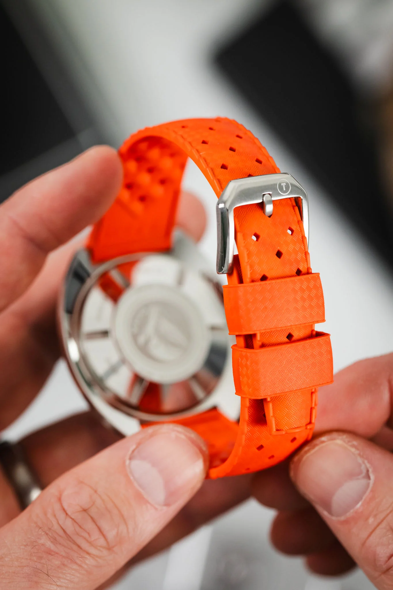 TROPIC® Dive Watch Strap in ORANGE - Image 6