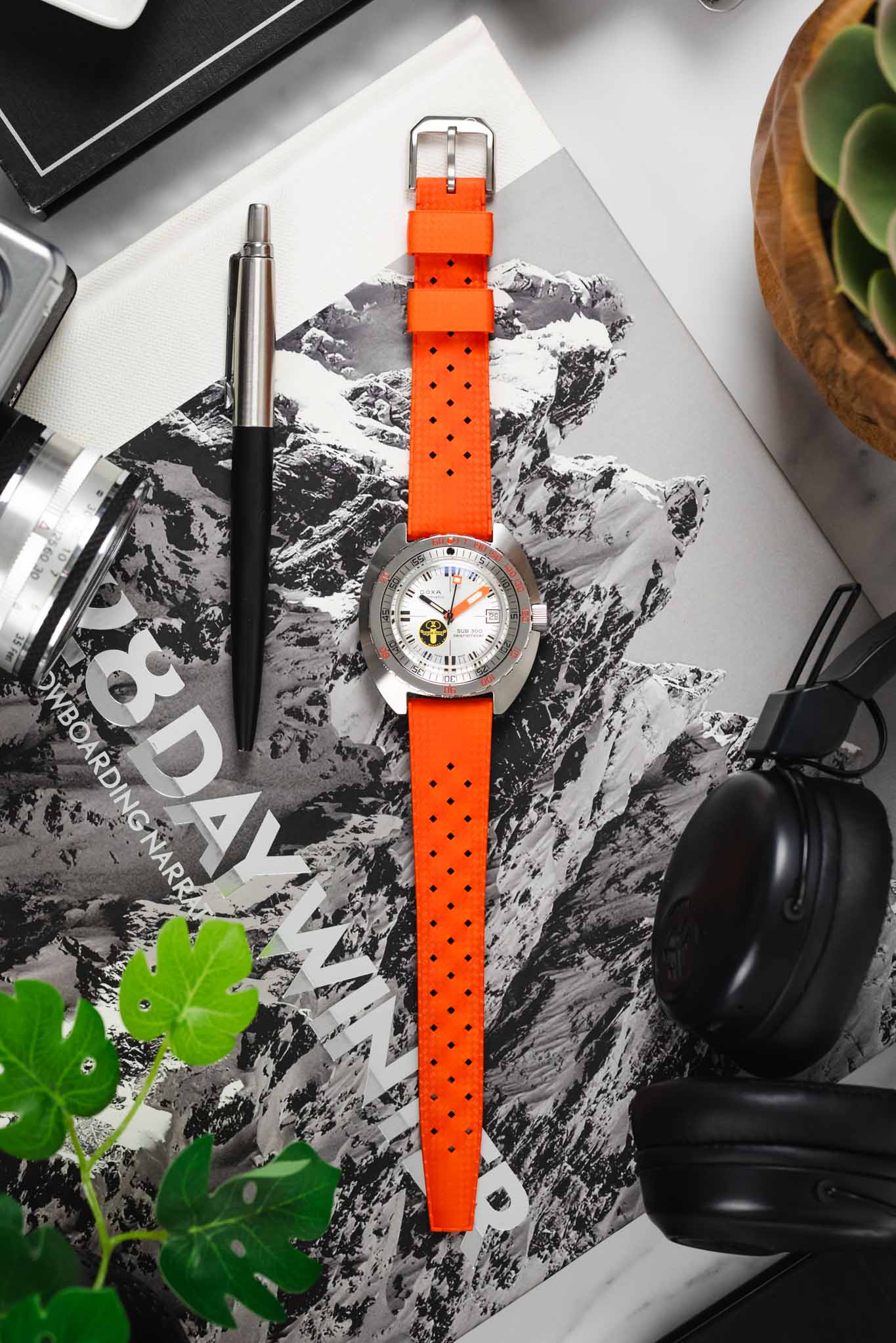 TROPIC® Dive Watch Strap in ORANGE - Image 8