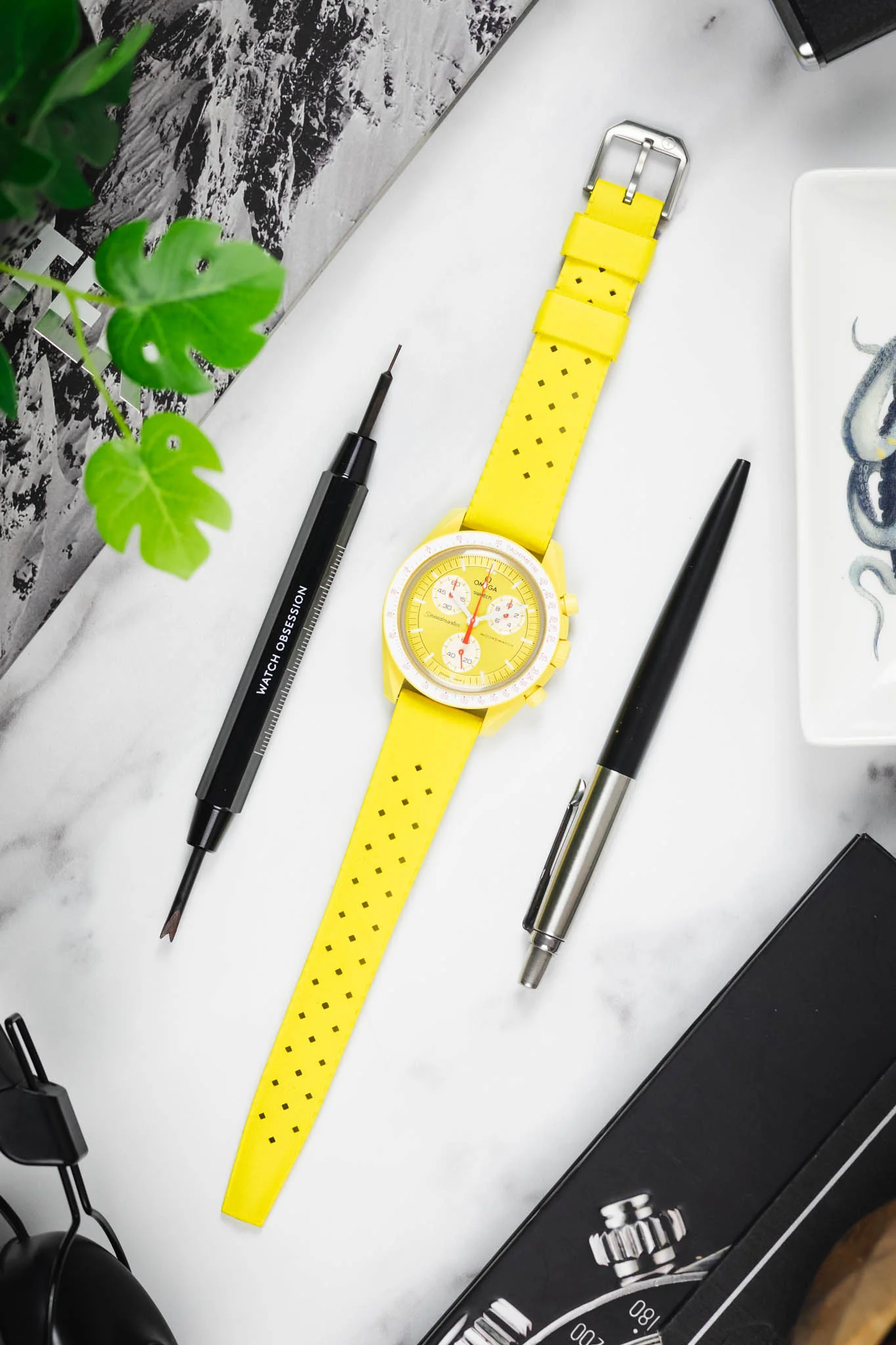 TROPIC® Dive Watch Strap in POSEIDON YELLOW - Image 8