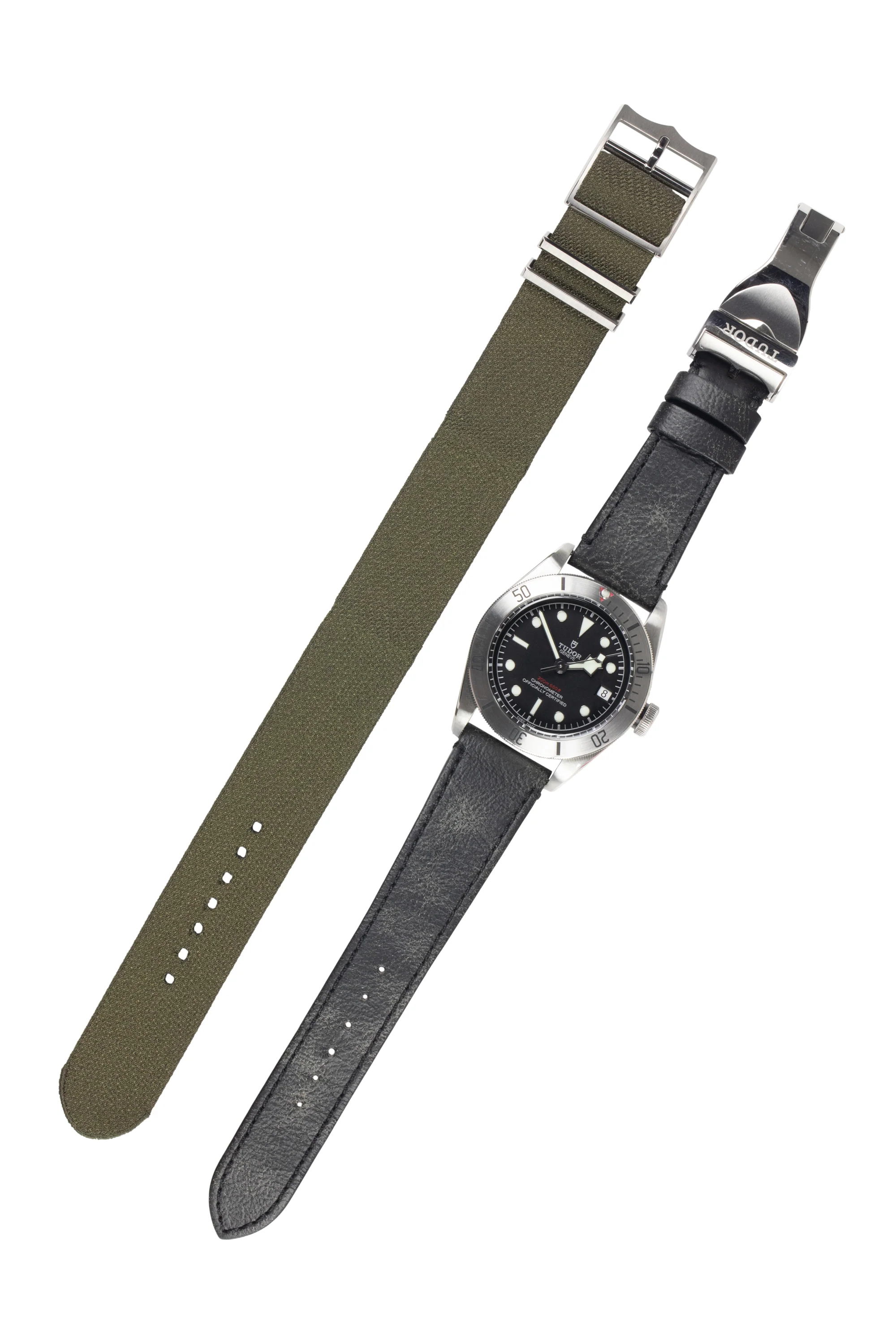 TUDOR M79730-0005 Black Bay 41mm Automatic Watch with Black Leather Strap - Image 10