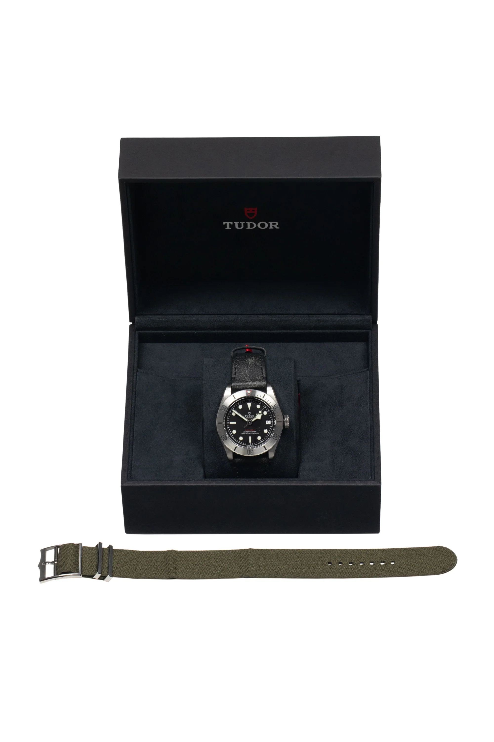 TUDOR M79730-0005 Black Bay 41mm Automatic Watch with Black Leather Strap - Image 11