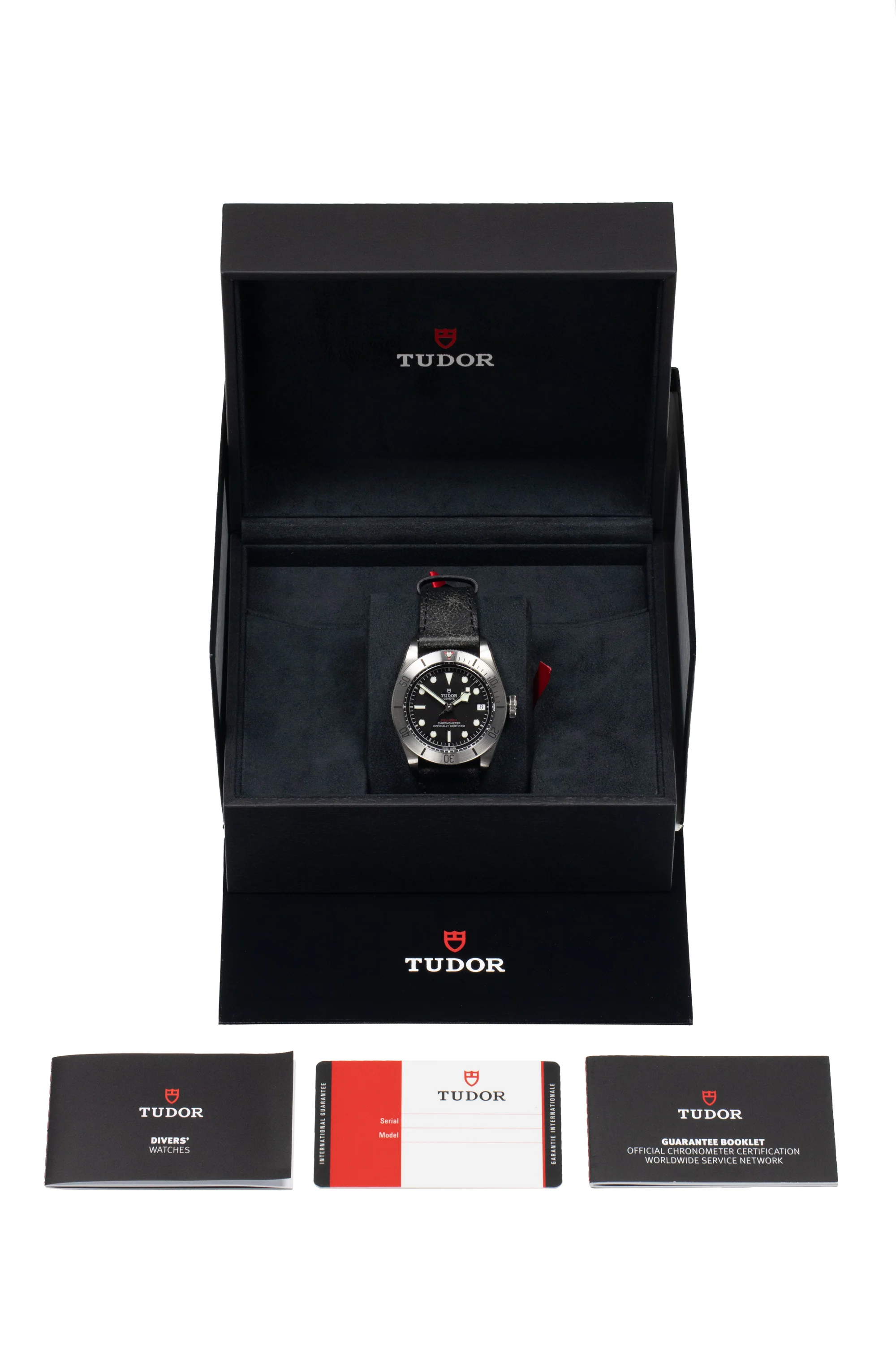 TUDOR M79730-0005 Black Bay 41mm Automatic Watch with Black Leather Strap - Image 12