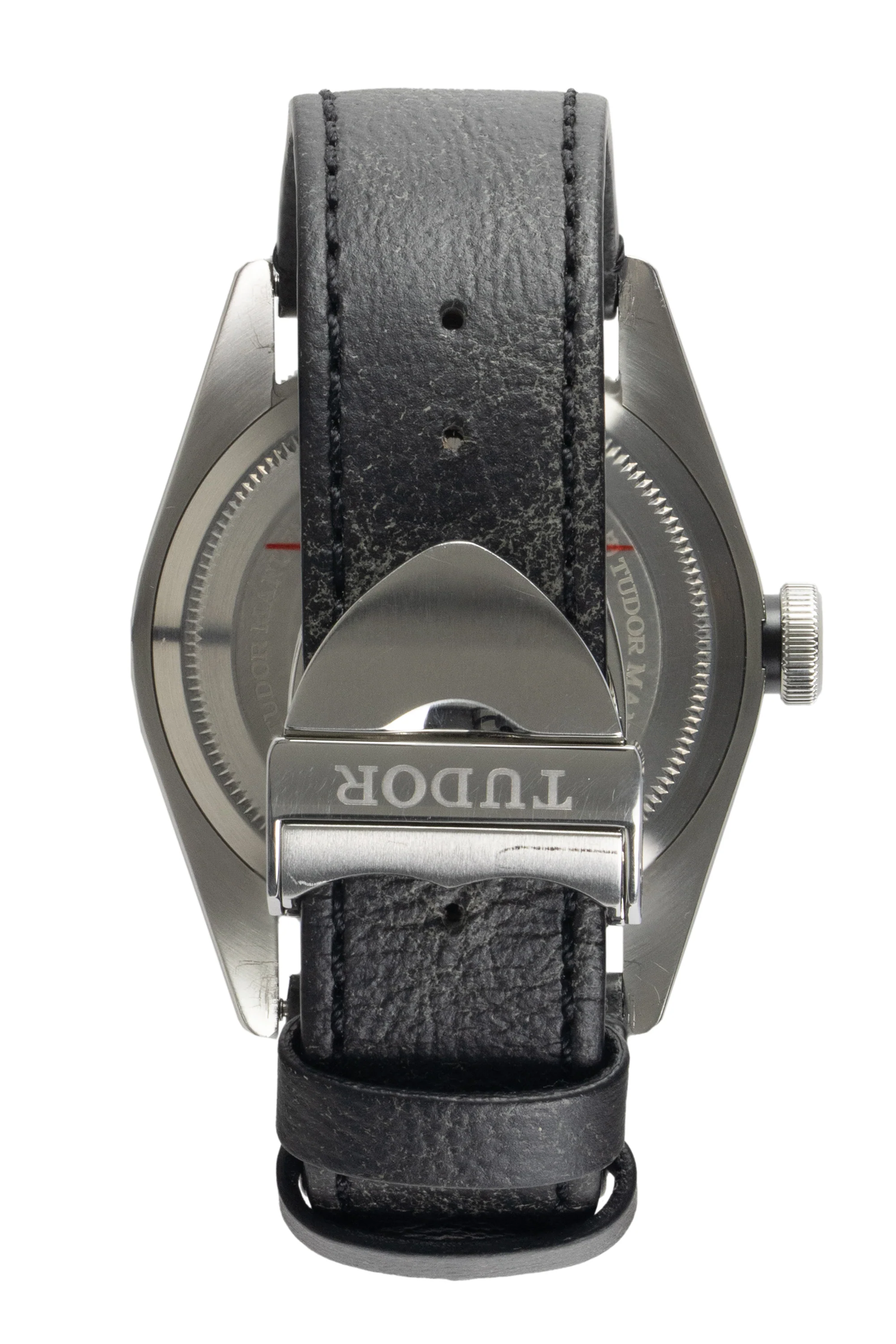 TUDOR M79730-0005 Black Bay 41mm Automatic Watch with Black Leather Strap - Image 6