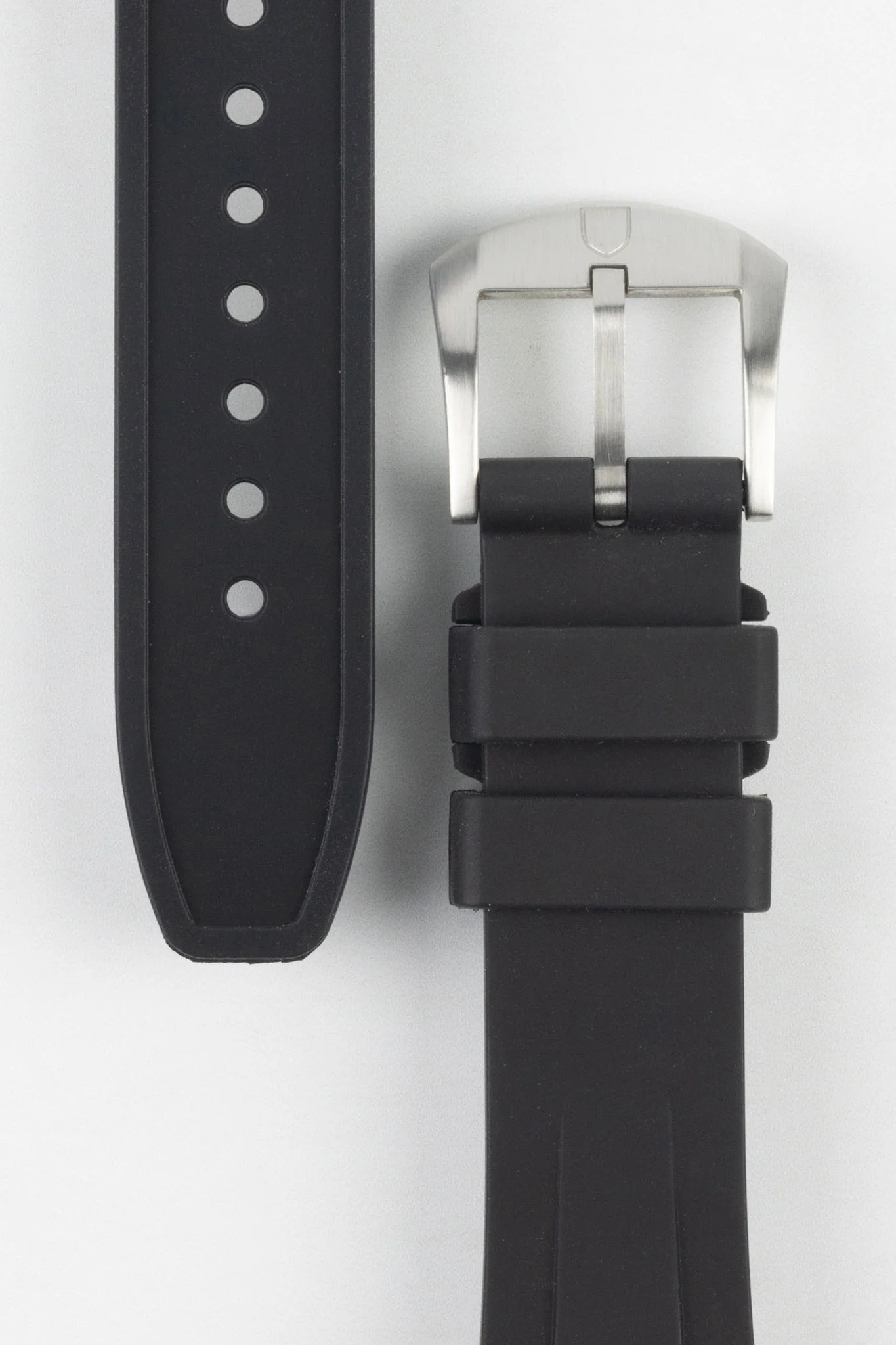 VANGUARD Integrated Rubber Watch Strap for Tudor Black Bay58 in BLACK - Image 3