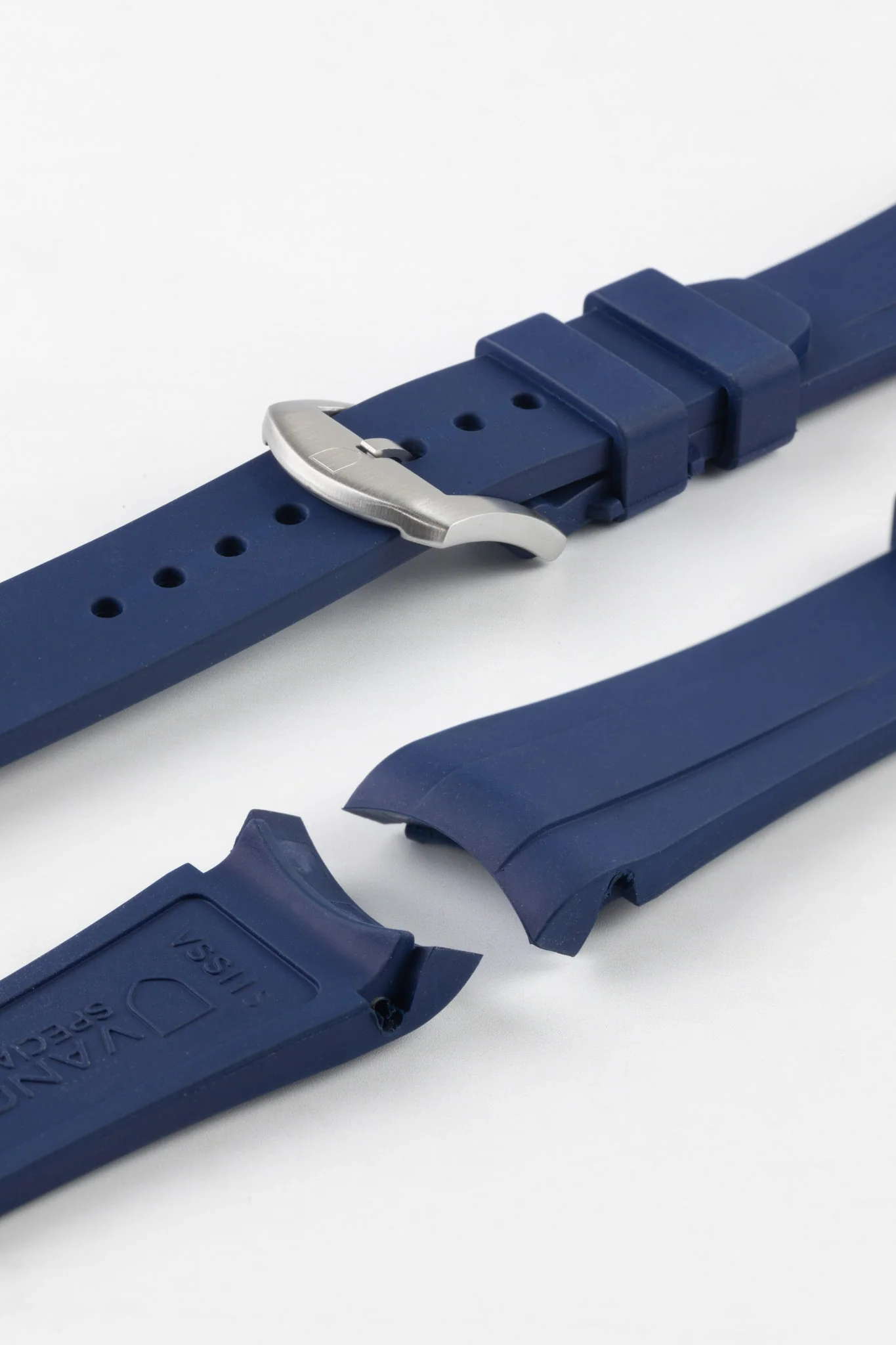 VANGUARD Integrated Rubber Watch Strap for Tudor Black Bay 58 in BLUE - Image 7