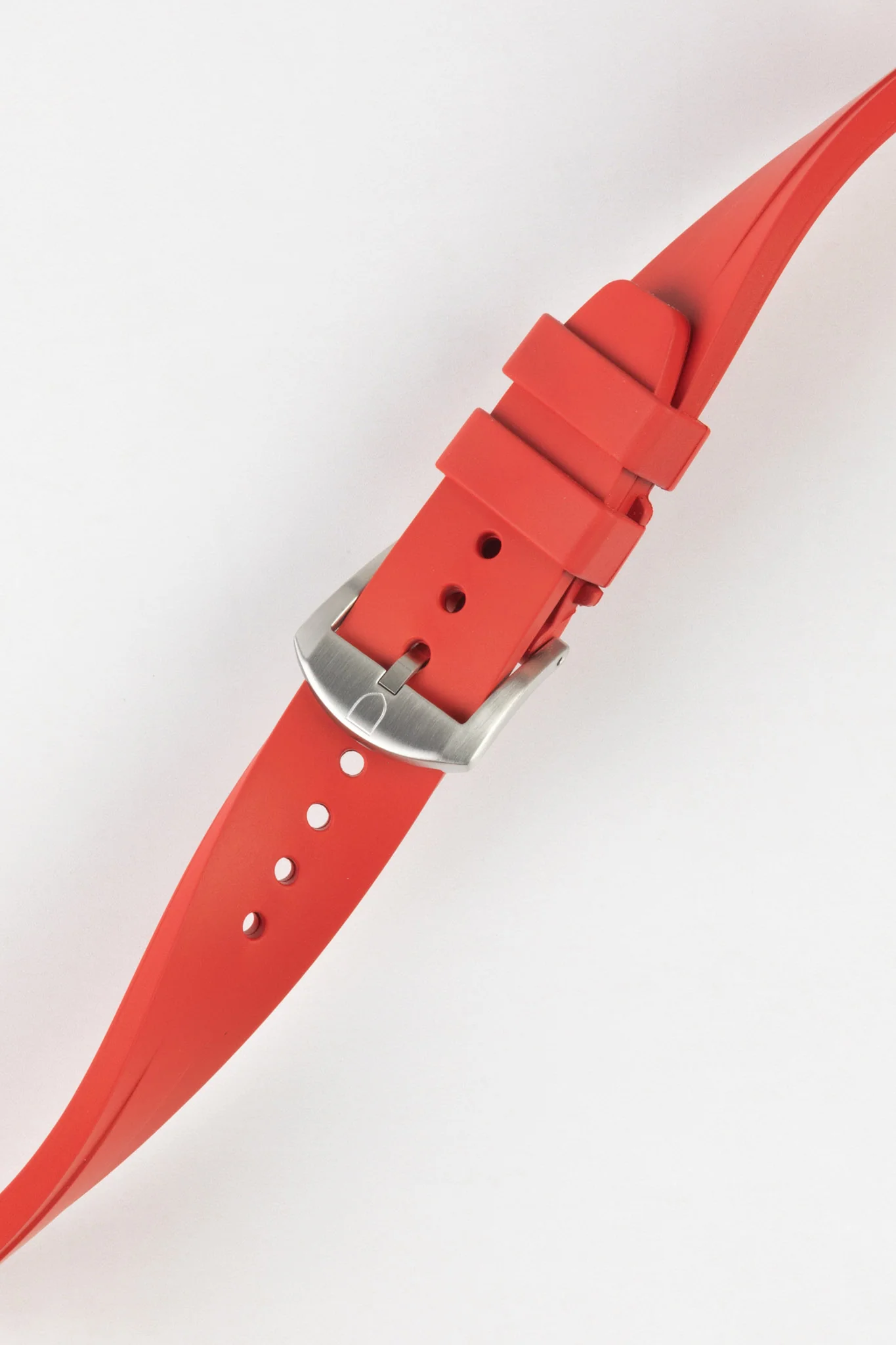 VANGUARD Integrated Rubber Watch Strap for Tudor Black Bay 58 in RED - Image 5