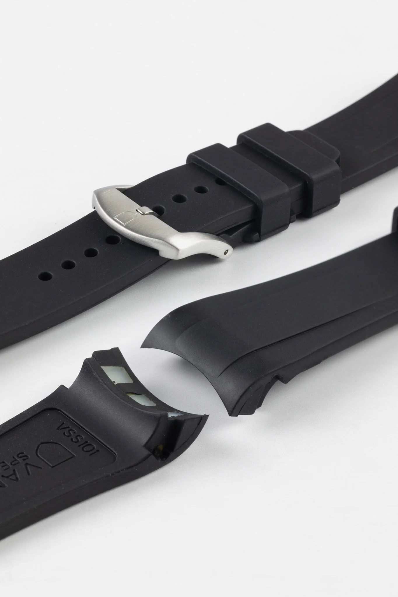 VANGUARD Rubber Watch Strap for Tudor Heritage Chrono in BLACK - Image 7