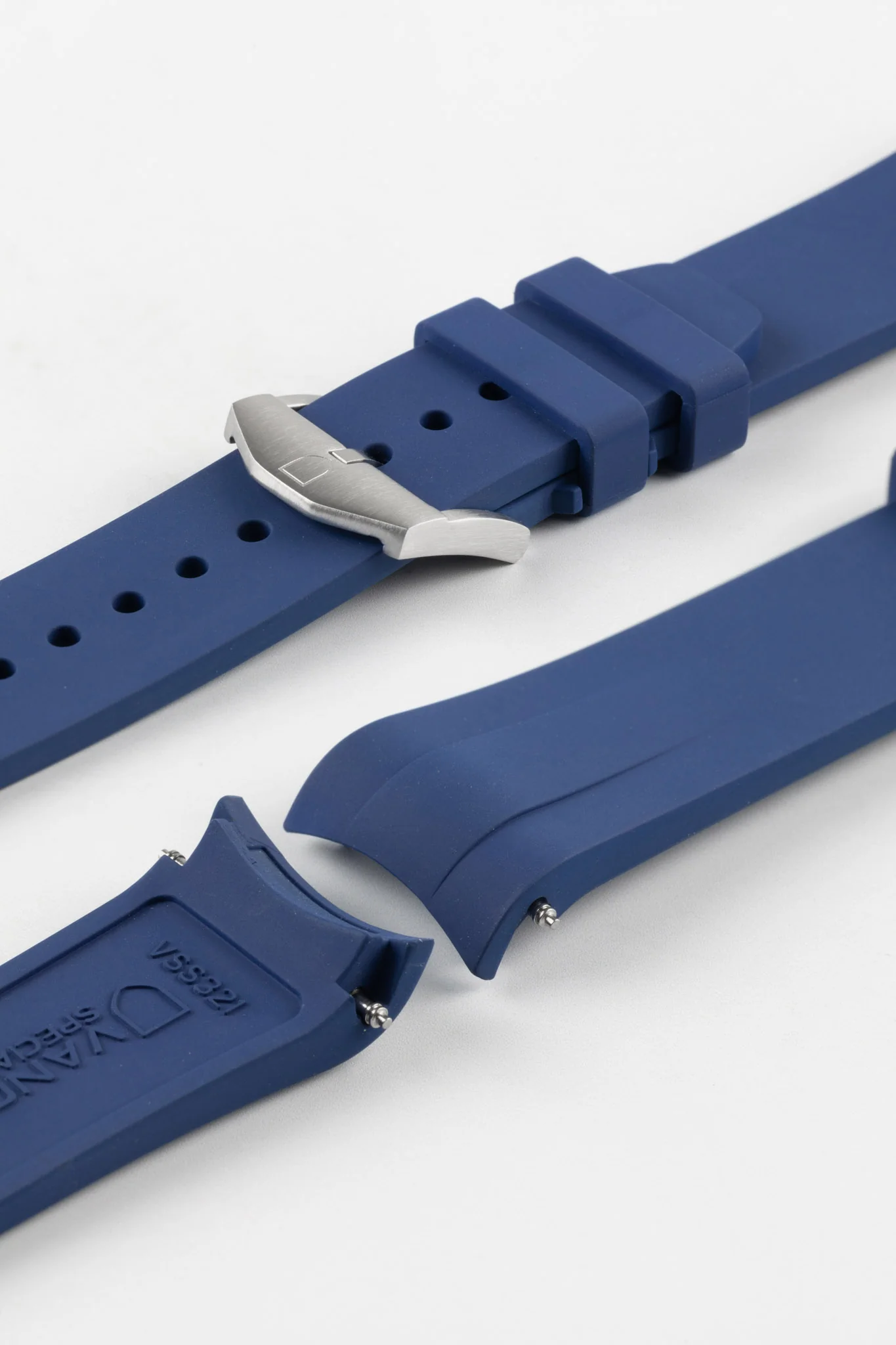 VANGUARD Integrated Rubber Watch Strap for Omega Speedmaster/ Moonswatch in BLUE - Image 7