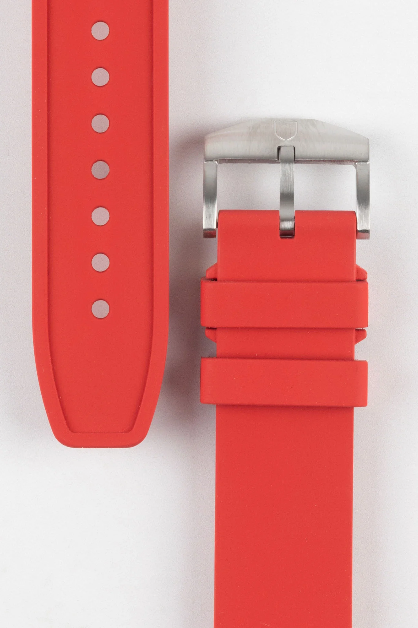 VANGUARD Integrated Rubber Watch Strap for Omega Speedmaster/ Moonswatch in Red - Image 3