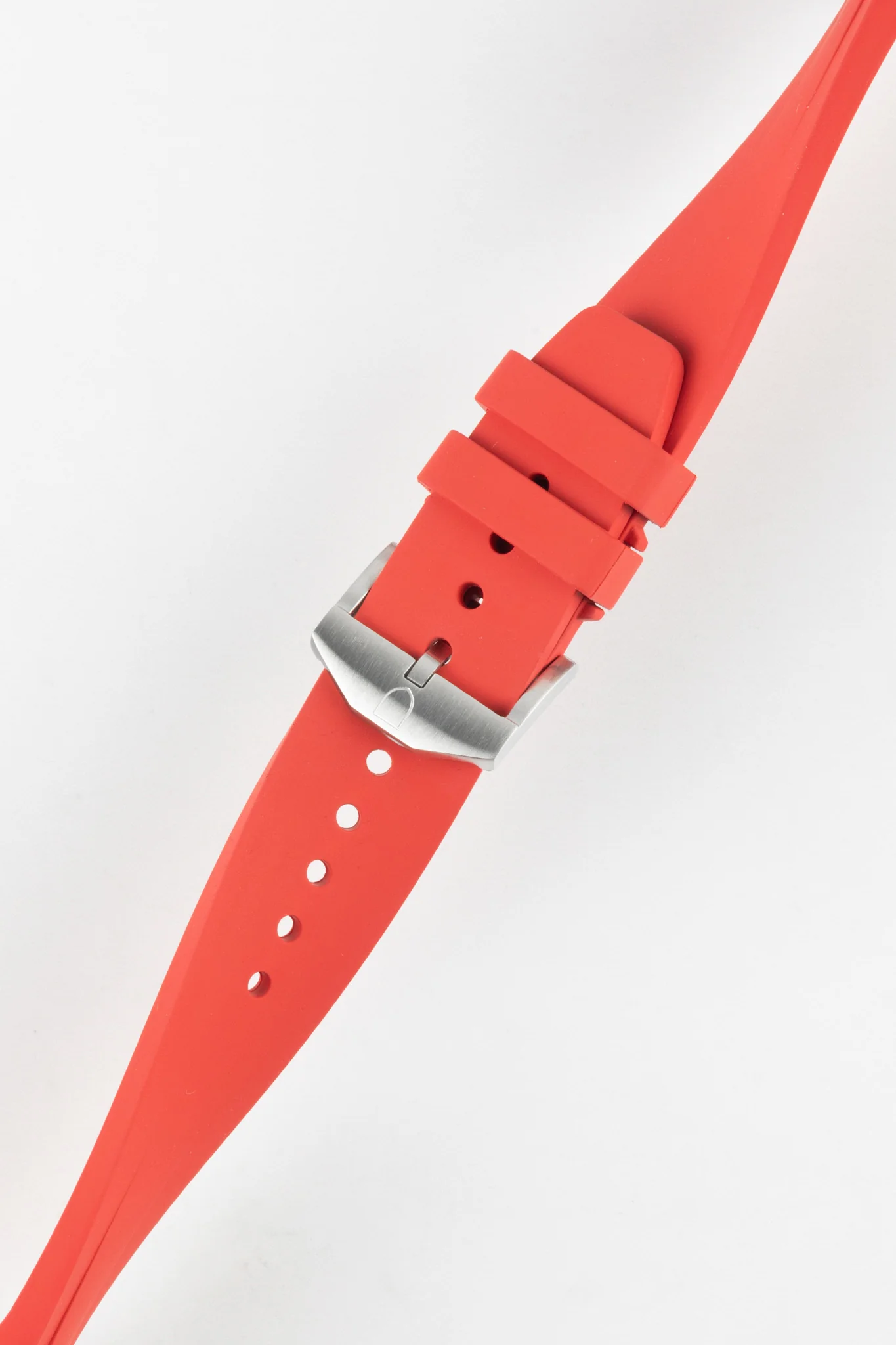 VANGUARD Integrated Rubber Watch Strap for Omega Speedmaster/ Moonswatch in Red - Image 5