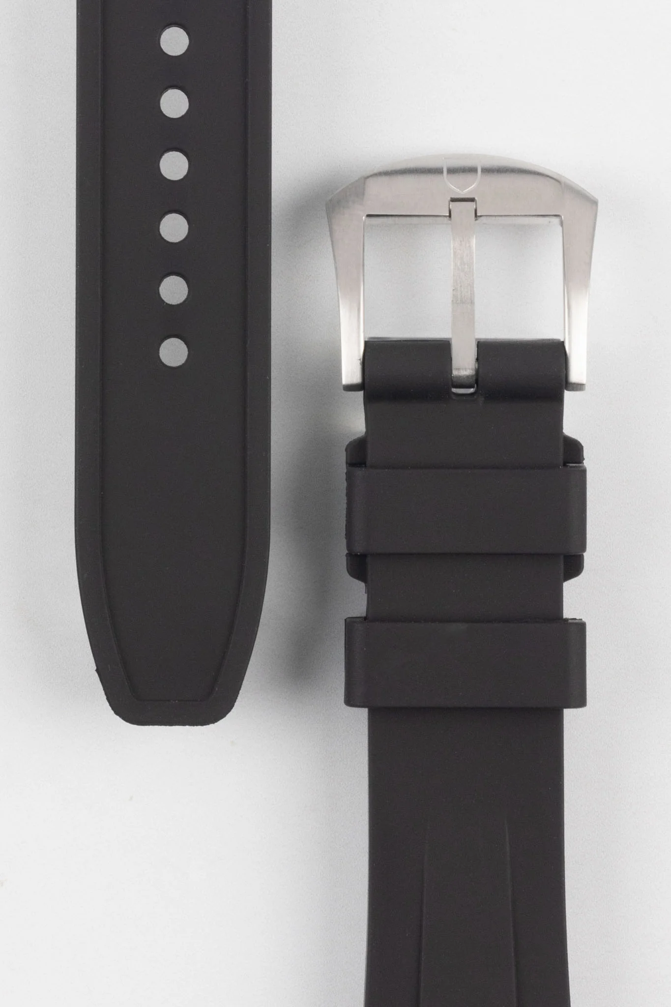 VANGUARD Integrated Rubber Watch Strap for Tudor Black Bay 54 in BLACK - Image 3