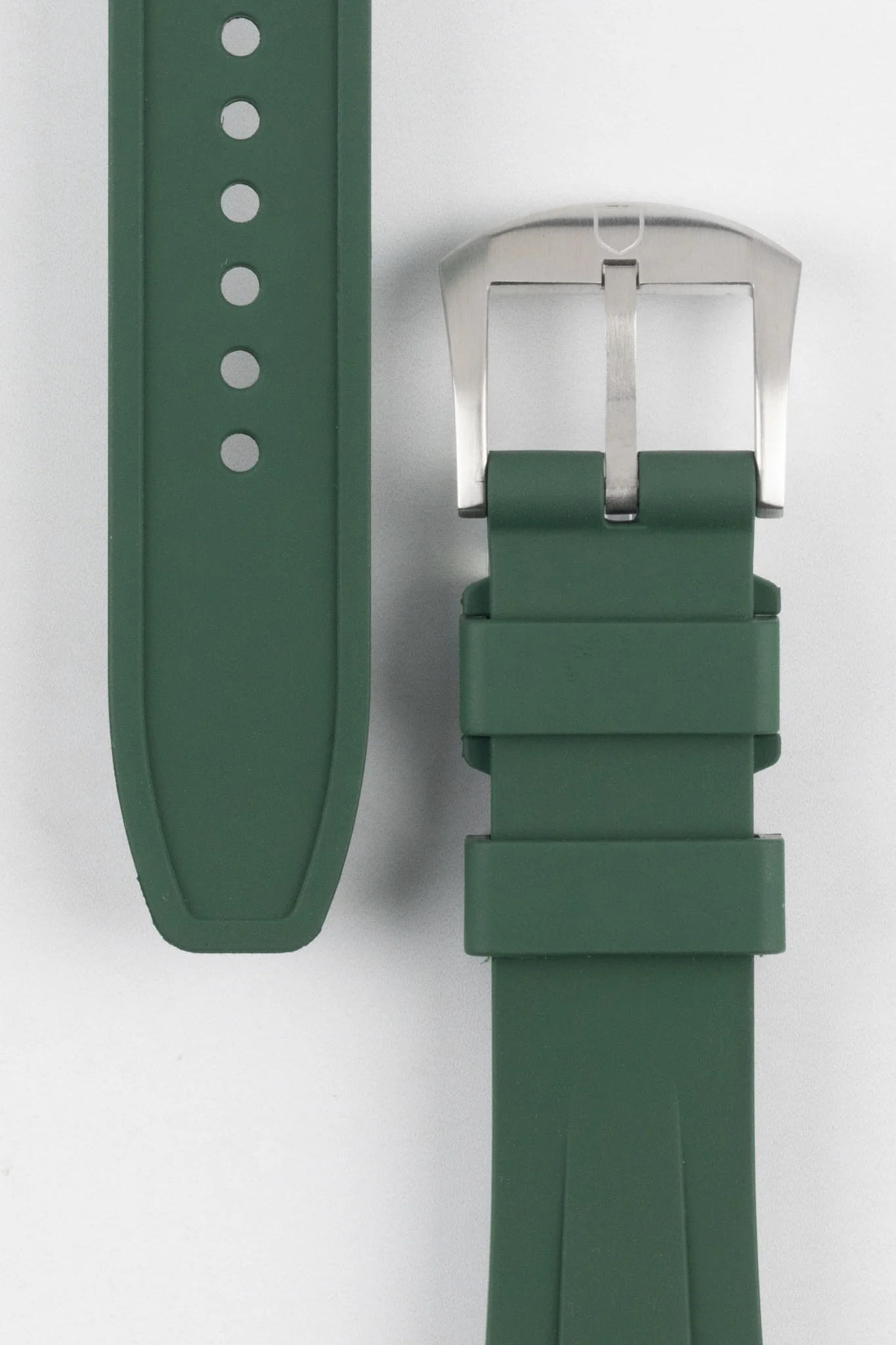 VANGUARD Integrated Rubber Watch Strap for Tudor Black Bay 54 in GREEN - Image 3