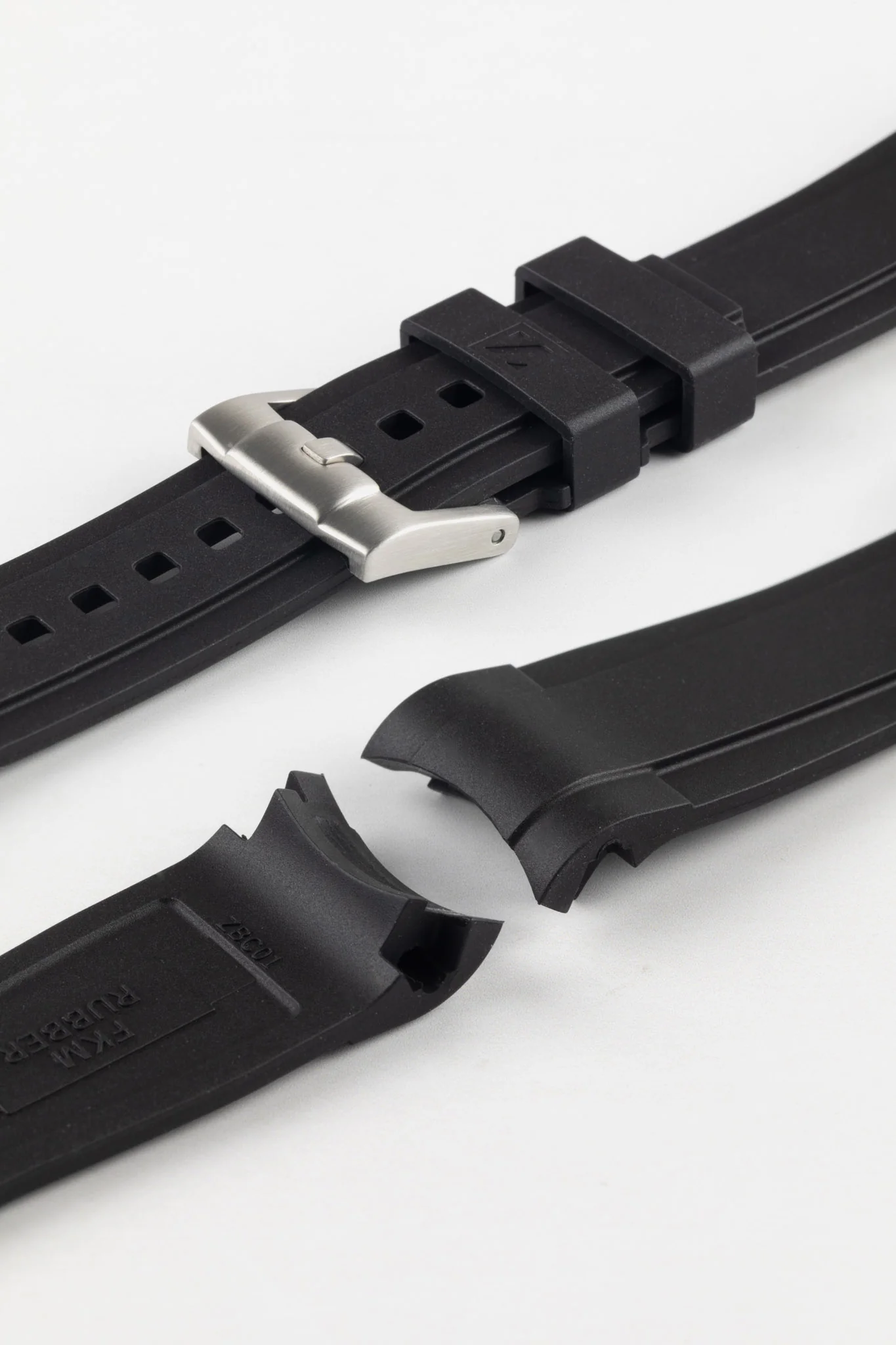 ZEALANDE ZBC01 Rubber Watch Strap for Omega Seamaster in BLACK - Image 7