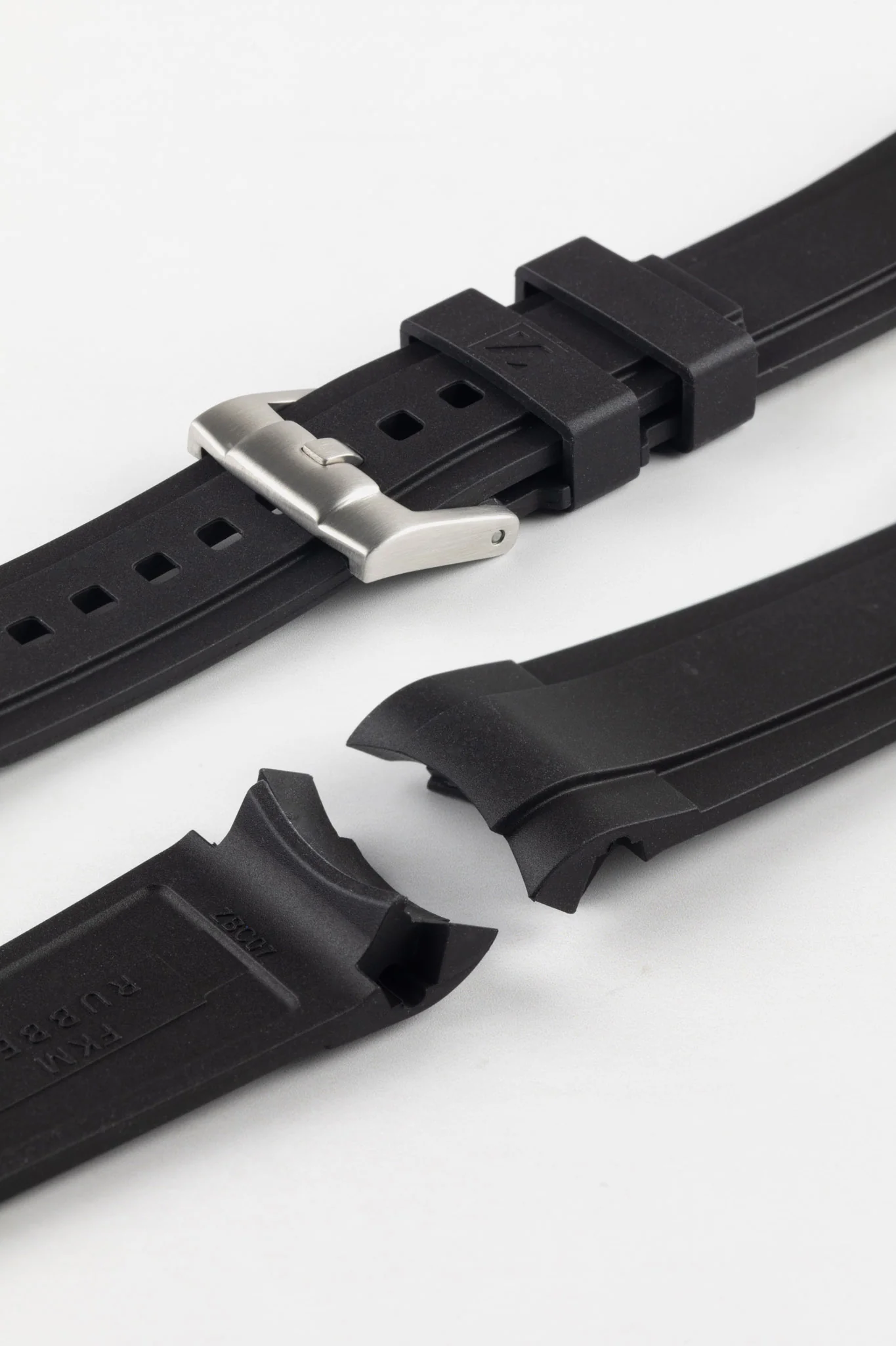 ZEALANDE ZBC07 Rubber Watch Strap for Omega Seamaster Planet Ocean in BLACK - Image 6