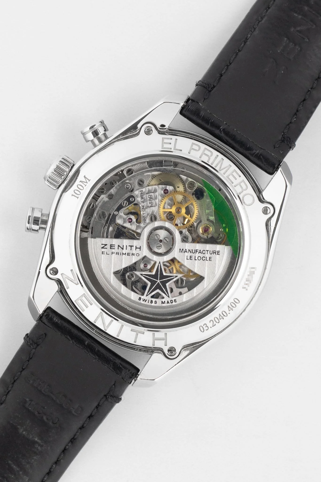 ZENITH 03.2040.400/21.C496 El Primero 36'000VPH Automatic Chronograph – Black Dial - Image 7