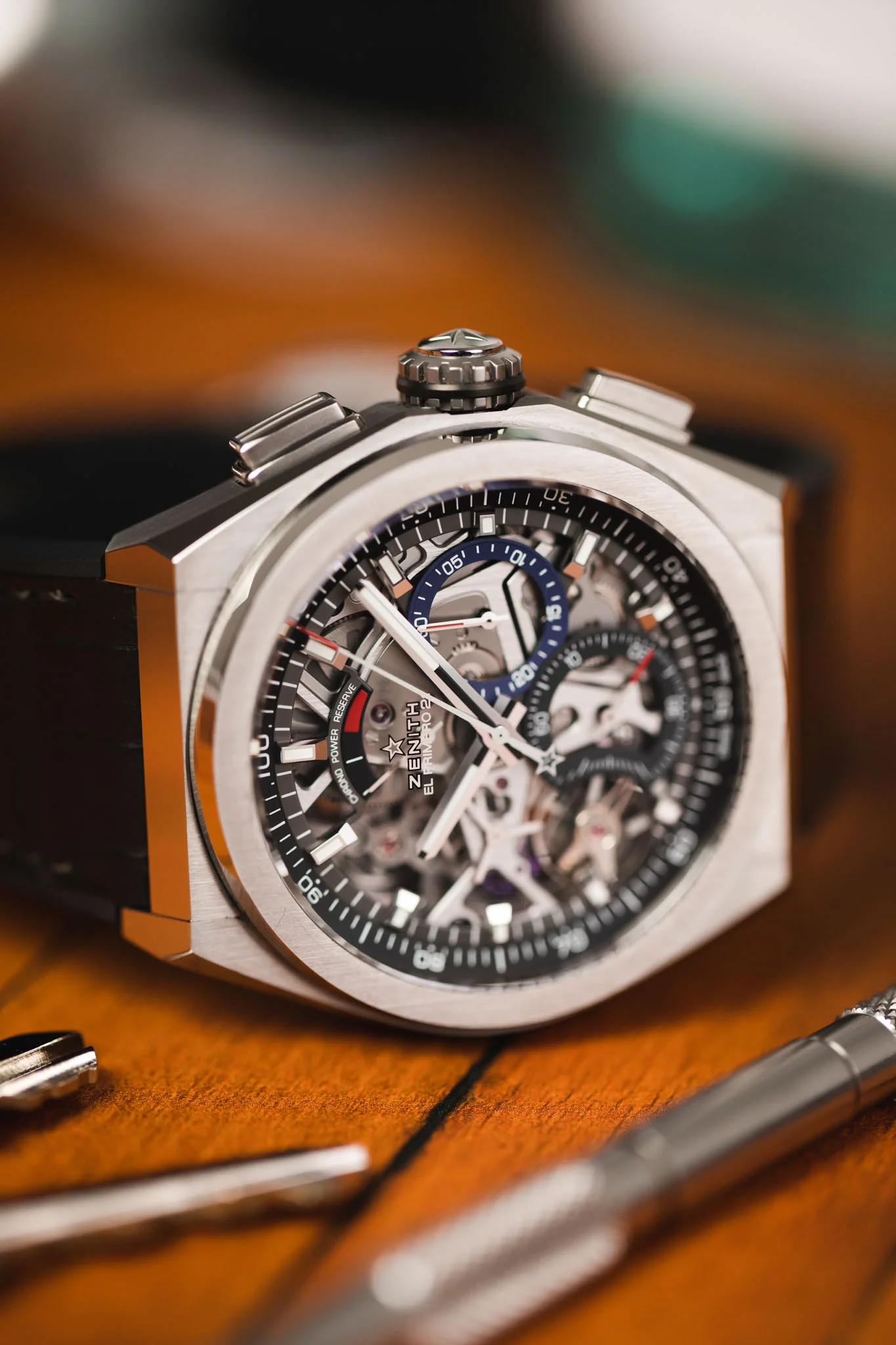 ZENITH 95.9000.9004/78.R582 Defy 21 44mm Titanium Automatic Chronograph - Skeleton Dial - Image 4